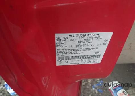 2008 Ford F-150 60Th Anniversary/Fx4/King Ranch/Lariat/Xlt z USA, uszkodzony, nr VIN 1FTPW14V28FB51987